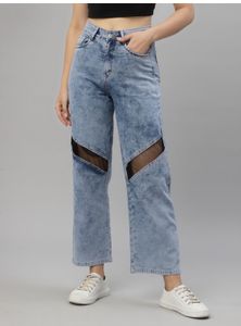 Denim Straight Leg Jeans