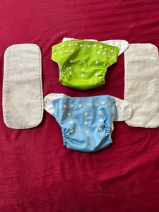 Reusable Cloth Diapers With 2inserts