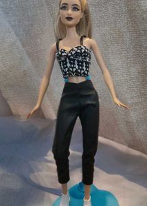 Corsetand leather pants for Barbie doll