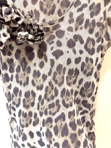BeautifulLeopard Print Ruffle Top