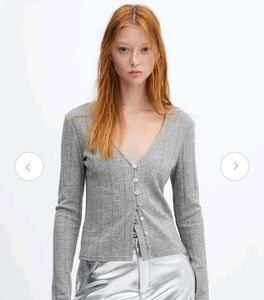 Mango Rib Knit Fit Top