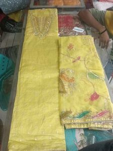 Yellow Dress Material