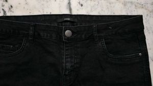 Black Denim Shorts