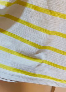 Yellow white T-shirt
