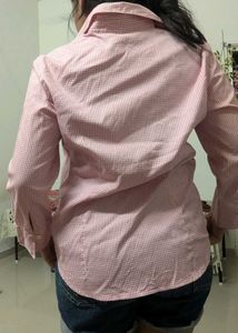 Eddie Bauer Pink Checkered Shirt