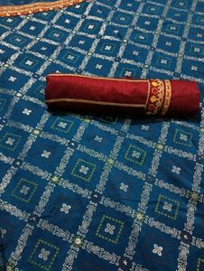 Chunari Saree With Separate Blouse Piece