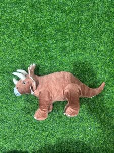 IKEA JATTELIK Soft Toy Dinosaur Triceratops, Brown