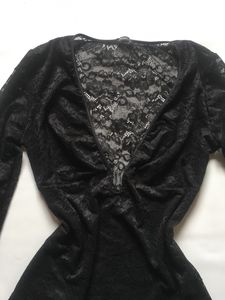 black mesh bodysuit