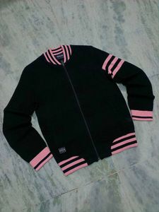 Black yak Striped Jacket