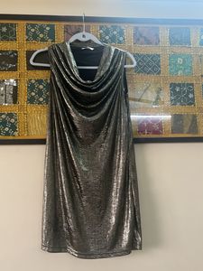 Shimmery Gold Party Dress