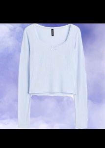 H&m Cute Light Blue Top