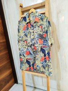 Floral Print Shirt Size-40