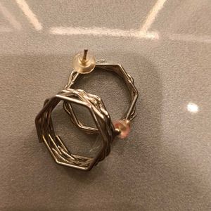 Geometric Wire Hoop Earrings