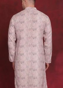 Elegant Peach Printed Kurta