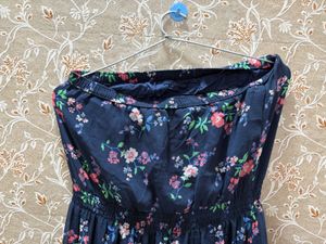 Floral Strapless Maxi Dress