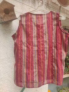 Striped Sleeveless Top