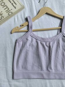 Lavender Crop Top