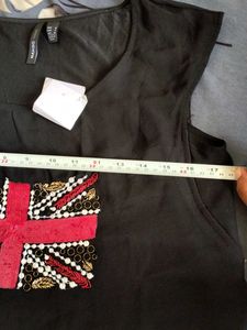 Mango Black UK Flag Top