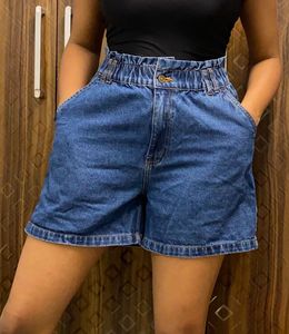 High-Waisted Denim Shorts