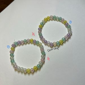 Pastel Bead Bracelet Handmade