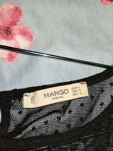 Elegant Black Sheer Top