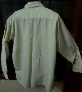 Zents Men's Formal Milk Green Shirt