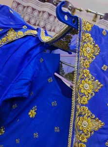 Royal Blue Embroidered Kurta Set