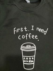 Coffee Graphic Black T-shirt