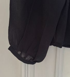 JDY by ONY Chic Black Smocked Peplum Top