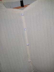 Cream Button-Up Top
