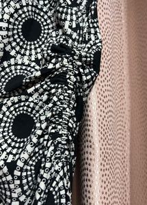 Printed Black &amp; White Dress