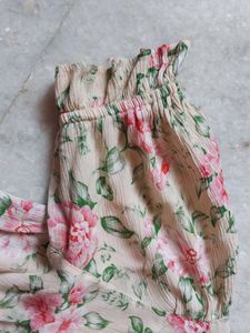 Floral Print V-Neck Top