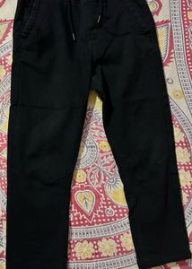 Zudio Arizona Black Jogger Straight Fit Jeans