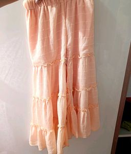 3piece Peach Colour Kids Sharara - 28 Size