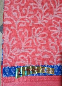 Red & Gold Saree 2 Pieces Sare