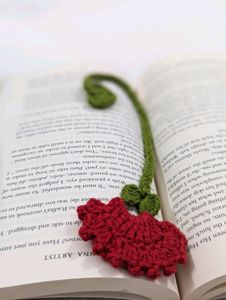 Crochet Handmade Flower Bookmark