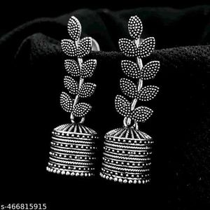 Silver Jhumka Earrings