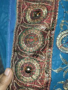 Blue Heavy Saree