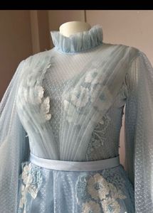 Elegant Blue Ethnic Gown