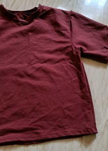 Burgundy Crewneck Sweatshirt