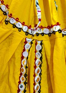Yellow 🟡 Dhoti With Kurta For Navratri Festival