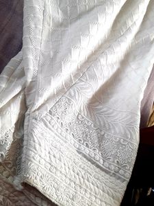 Red Suit With White Salwar