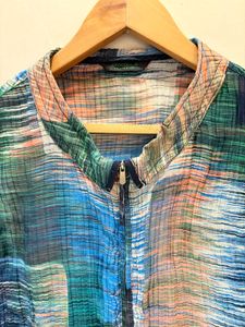 Abstract Print Sleeveless Top