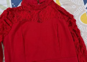 Red Net Dress