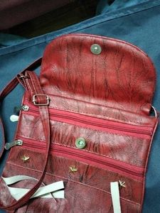 Maroon Sling Bag