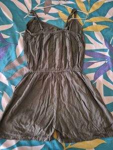 Olive Green Short Jumpsuit