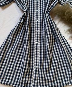 Gingham Shirt Dress