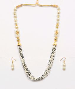🆕 White Necklace With Earrings.  Jewelry, Necklace, Earrings, Choker, Jaipurjewelry, Peacockjewellery, Kundanjewelry, Bridaljewellery, Chain, Shein, Biba, Women, Western, Beauty, Jewellery, Rings