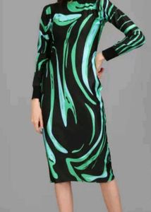 Women Bodycon Green Dress