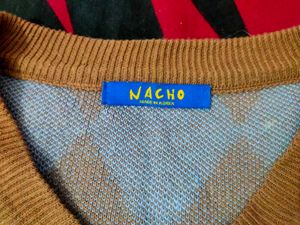 Argyle Pattern Sweater not used